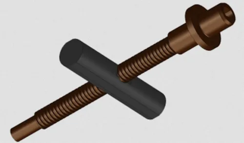 Ersatzspindel für ER-30 Fahrwerksmechanik