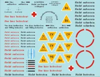 Me-262  Wartungsbeschriftungen Wasserschiebebilder