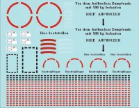 Me-262  Wartungsbeschriftungen Wasserschiebebilder